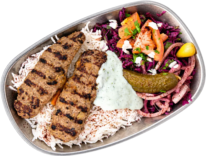 Kubideh kebab – Platters hos Kubideh, Nørrebro